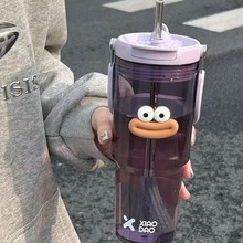 水杯夏天高颜值吸管杯2025新款食品级耐高温塑料杯大容量杯子便携