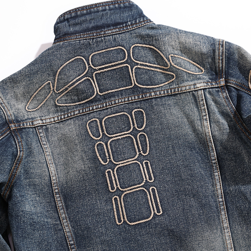 Men's Clothing New spring and autumn workwear denim jacket men's trendy loose jacket men's denim top_voghion.com