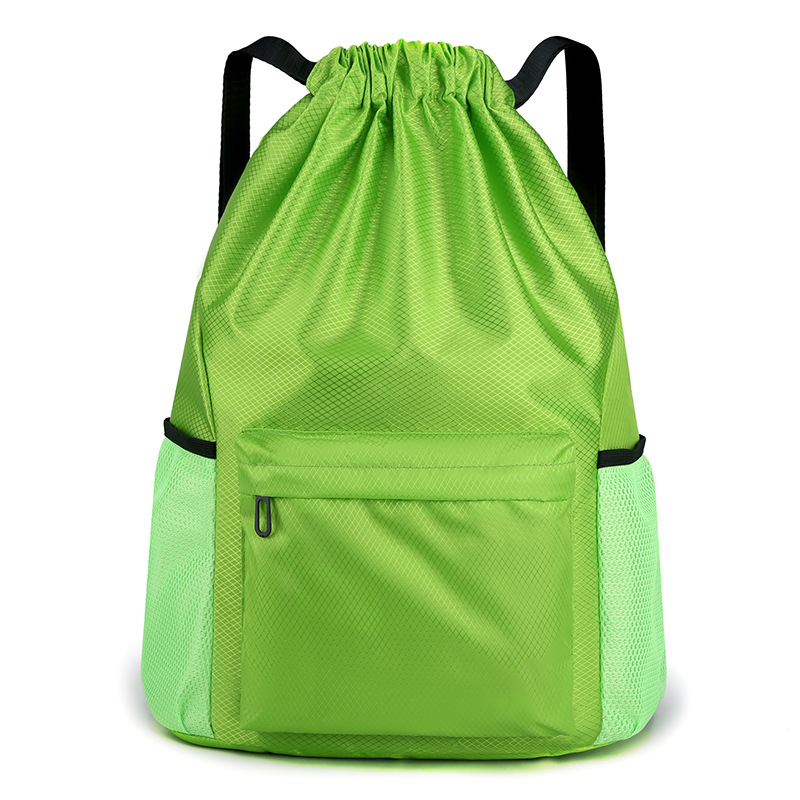 Bolsillo de paquete personalizado mochila de cuerda simple mochila de separación seca y húmeda bolsa deportiva impermeable bolsa de baloncesto de acondicionamiento físico