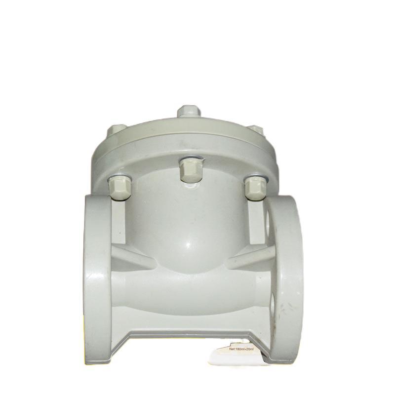 三厘 环琪 协羽PH塑料卧式止回阀 PPH塑料旋启式止回阀 PPH化工