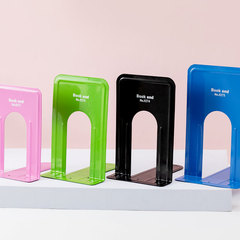 Creative office stationery book stand metal book organization shelf book support document divider student desk book blocker