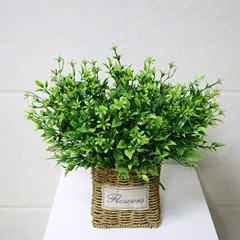 模擬植物 7 フォークプラスチックマグノリア造花緑植物鉢植え模擬植物壁材料卸売