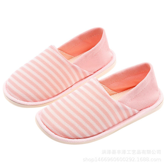 Summer mesh Moon shoes breathable Moon shoes thin maternity shoes postpartum striped soft bottom maternal slippers wholesale