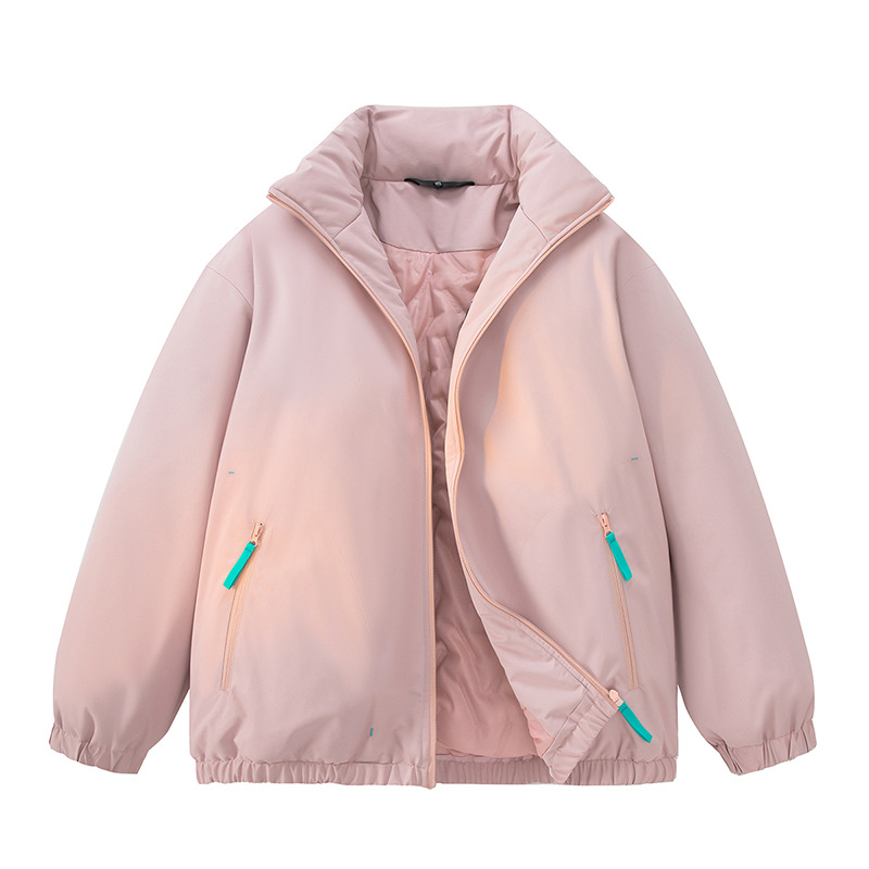 Steppjacke mit Stehkragen für Damen und Herren, Herbst-Steppjacke, dicke, lockere Steppjacke für Paare_voghion.com