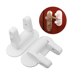 New Child Safety Lock Baby Child Anti-Opening Door Handle Lock Lock Without Punching Fixed Lock Artifact Wholesale