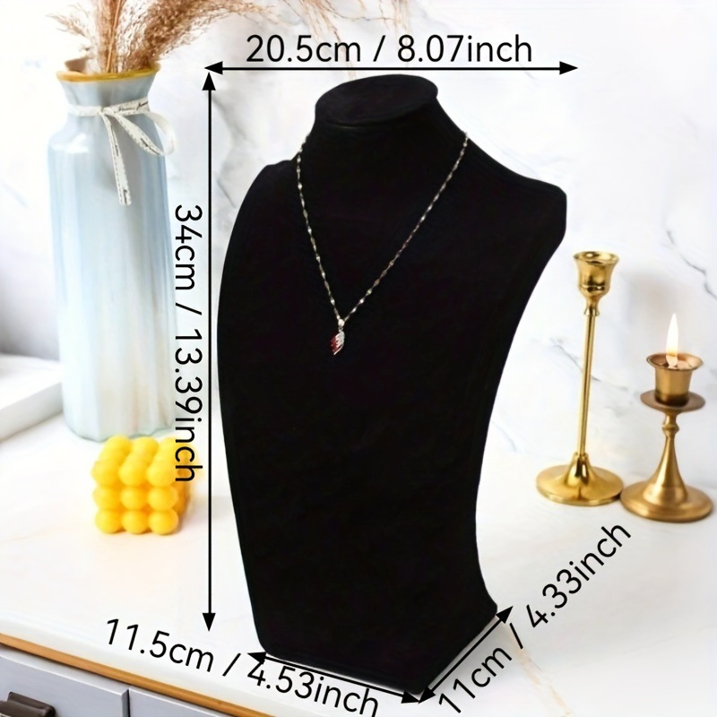 Collar estante de exhibición modelo retrato estante de joyería modelo de cuello mostrador accesorios collar estante de joyería cuello image 10