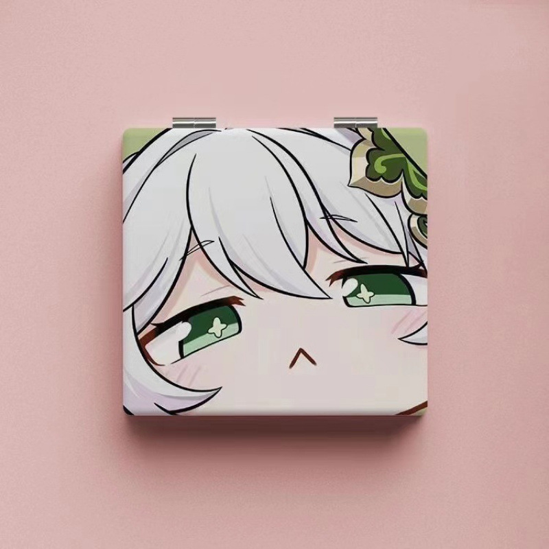 Lindo espejo pequeño Sanrio Kulomi espejo de maquillaje portátil de alto valor espejo de maquillaje portátil dormitorio de estudiantes espejo de maquillaje plegable