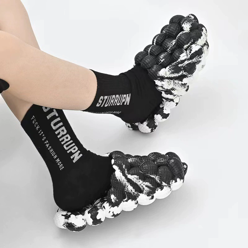 [Трансграничные взрывы] Камуфляжная обувь личи из ЭВА 2022 Новые трансграничные массажные тапочки Внешняя торговля в наличии Разноцветные Тапочки