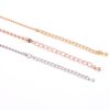 Round beads stainless steel, necklace, golden trend chain, accessory, Korean style, pink gold