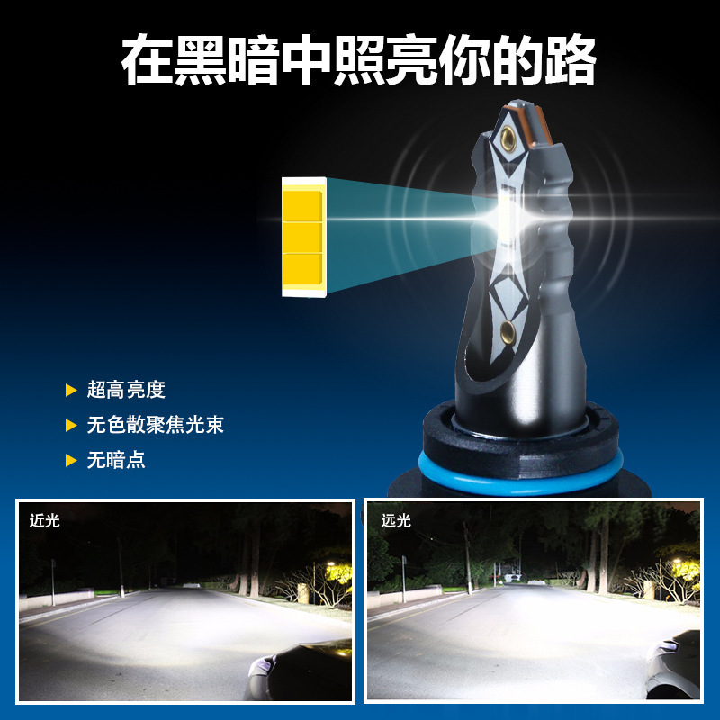 Cross-Border New H7Led Car Headlight Modification Accessories H4H119005 High Power Car Led Headlight