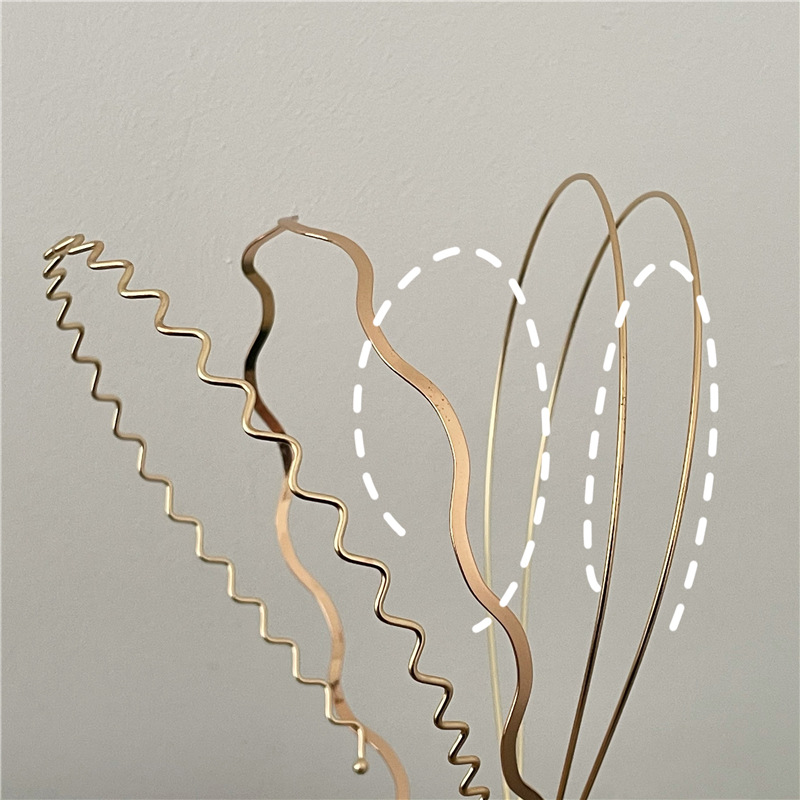 50g Weight Simple Style U Shape Metal Hair Band