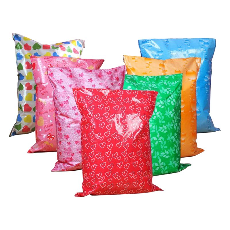 Экспресс-пластиковый тканый мешок, красочный самозапечатывающийся коврик, соломенный коврик, шелковое одеяло, самоклеящаяся упаковочная сумка для логистики.