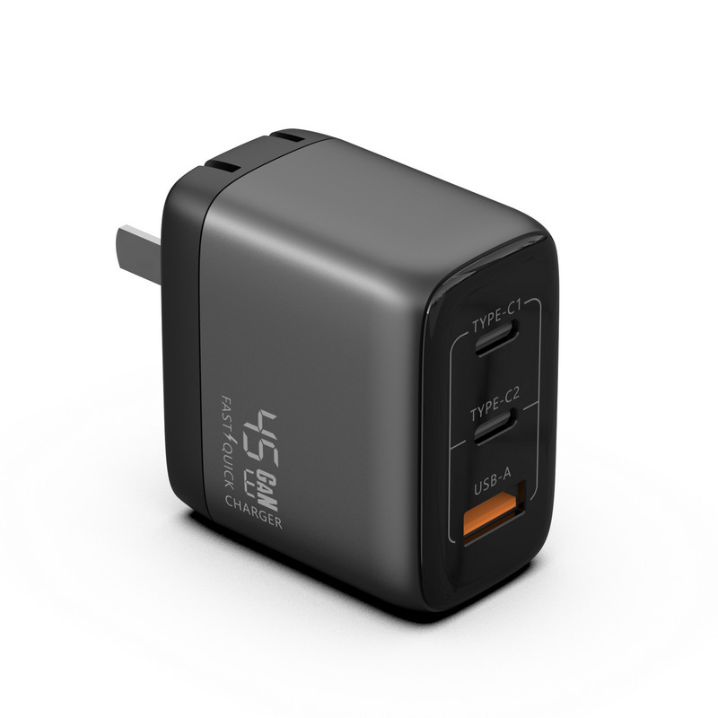 适用IPhone苹果17手机快充器45W氮化镓充电器PD45W三口快充充电器|undefined