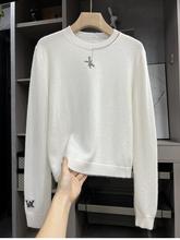 代厂！重磅羊毛刺绣兔子针织衫毛衣女 53124