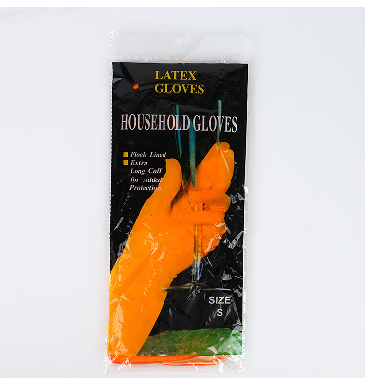 <unk> guantes de látex de tendón de toro industriales de limpieza doméstica lavandería guantes impermeables de goma resistentes a ácidos y álcali guantes de lavado de platos