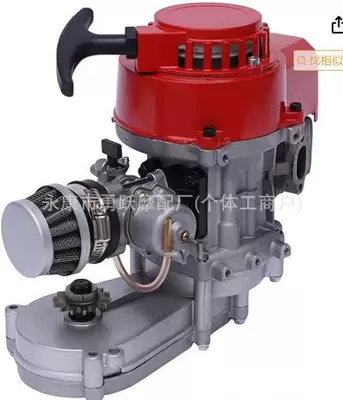 Mini Motorcycle Accessories 49Cc Xiaoke Off-Road Two-Stroke Engine Gasoline Engine Modified Engine Gearbox (Motosiklet ləvazimatları və aksesuarları) - 40-6-engine-red