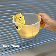 厨房淘米神器沥水挡板家用鸡蛋液过滤量杯带刻度小号打蛋杯淘米杯