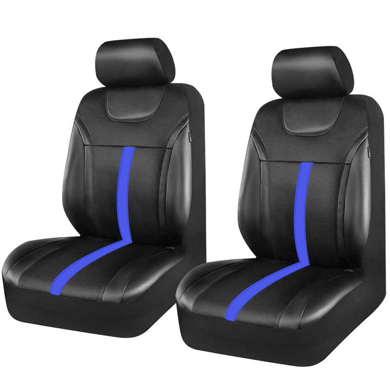 Pu Leather Car Seat Cover, Universal Anti-Stain and Anti-Scratch Protective Cover Suitable for Front and Rear Seats of Cars, Trucks, and Suvs