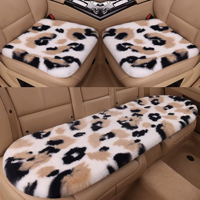 warmth and comfort for the occupants, Wool pad - white-leopard-print-three-piece-set