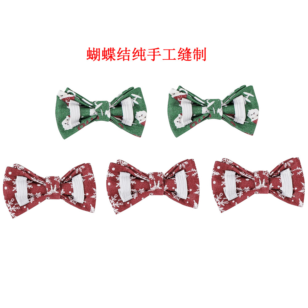 Fabricante de TANPOPO algodón transfronterizo Navidad gatos collar corbata Navidad toalla saliva collar de mascotas