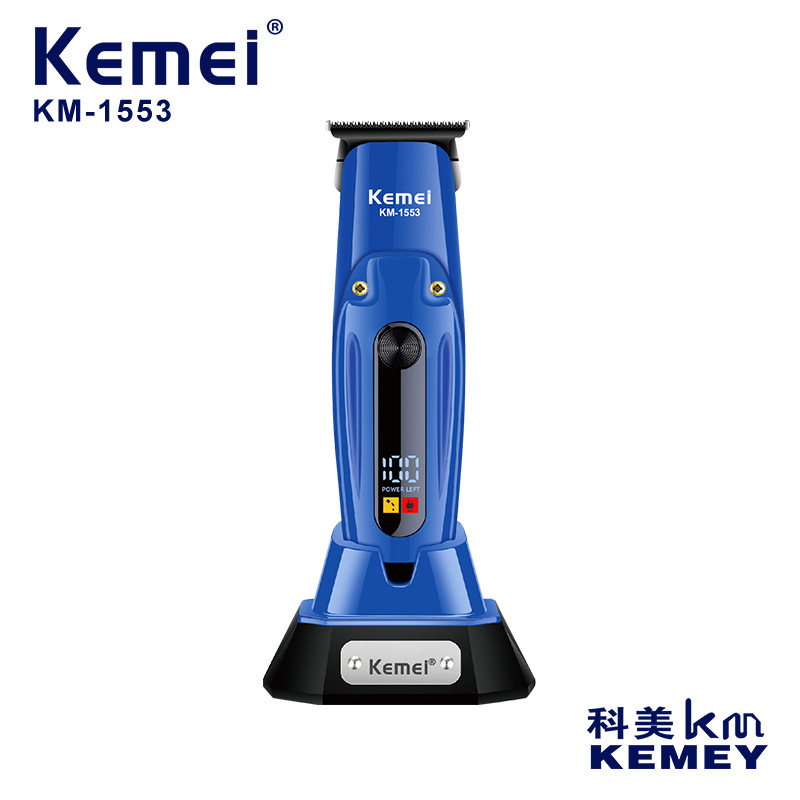 Kemei corte de pelo cortador de corte KM-1553 cabeza de aceite tallado corte