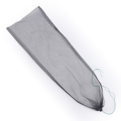 尼龍網線加長魚護網兜 金屬地插密眼漁護網兜 尼龍魚網袋漁網漁具