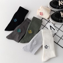 cityboy工装袜子男余文乐日本ins潮流无骨一体高街运动滑板中筒袜