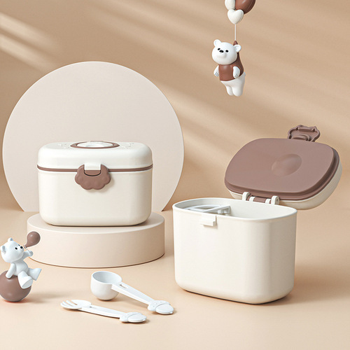 Baby Milk Powder Box Portable Outward Packing Moisture-proof Sealing Packing Box Storage Tank Baby Food Rice Powder Packing Box 
