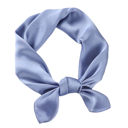 New style silk scarf for women, solid color small square scarf, European and American imitation silk small scarf, women's square scarf, scarf, headband, factory wholesale