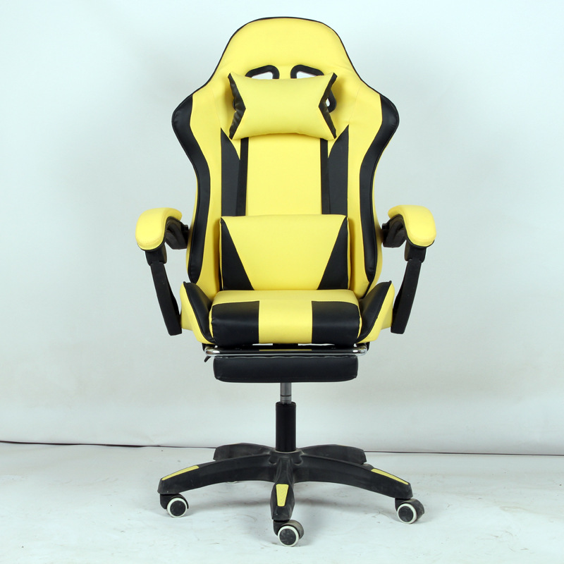 Silla de computadora silla reclinable de juego de larga duración e-sports silla ergonómica silla de oficina respaldo cómodo silla giratoria de elevación