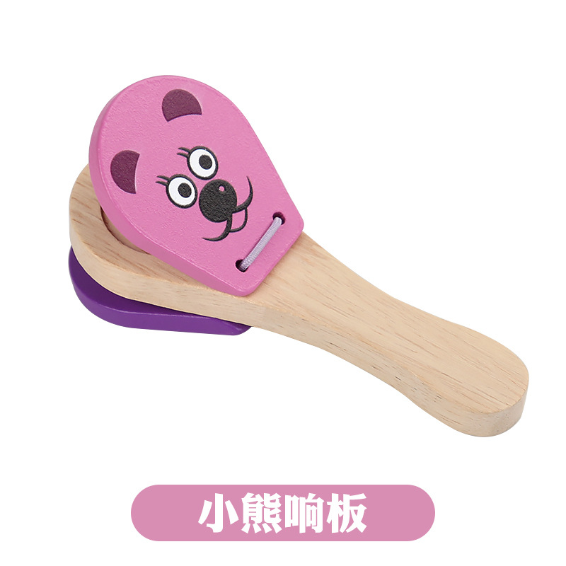 Bebé dibujos animados animal timbre de madera niño pequeño puzzle educación temprana Orf instrumento musical bebés educación temprana música