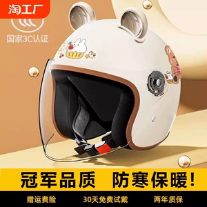 3C Certified Electric Motorcycle Helmet - Full Face, Winter, Unisex