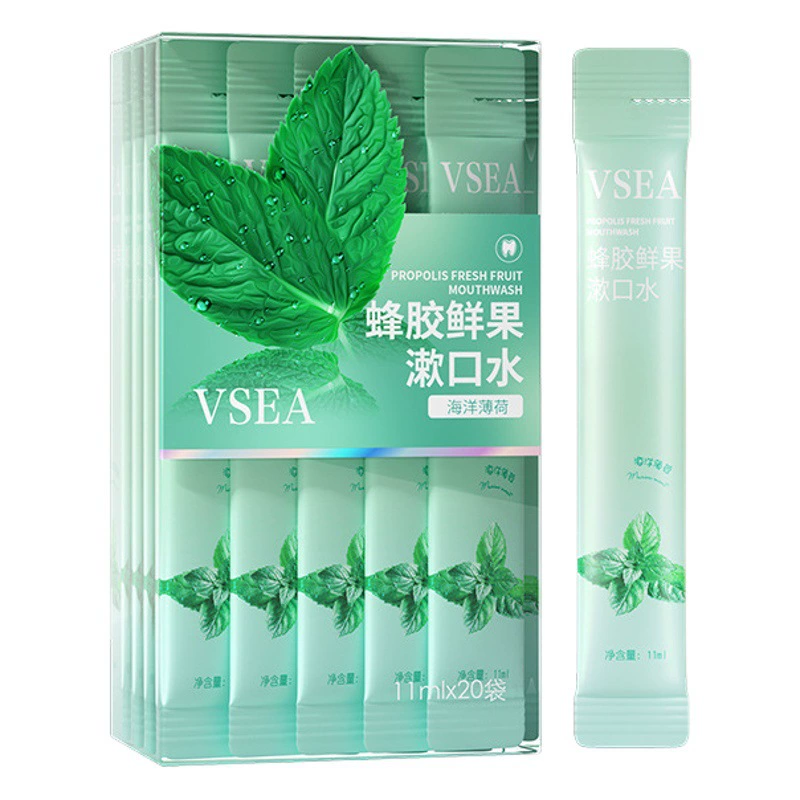 Портативная одноразовая пробиотик для полоскания рта, удаление неприятного запаха изо рта, свежее дыхание, удаление запаха, долговечная независимая упаковка