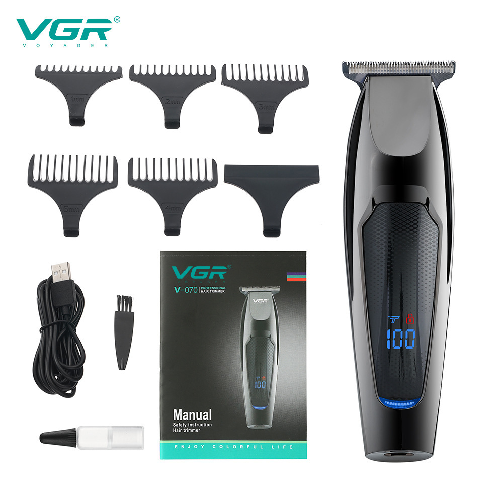 Tagliacapelli professionale da uomo con display digitale LCD, funzioni di styling e incisione, per uso domestico._voghion.com