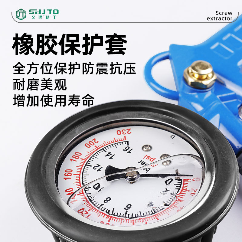 Ventas al por mayor de fabricantes neumáticos neumáticos manguera doble boquilla neumática puntero de motocicleta presión de neumáticos