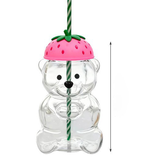 Bearista Cross-Border Coffee Teddy Bear Cup Bears Glass Straw Cup