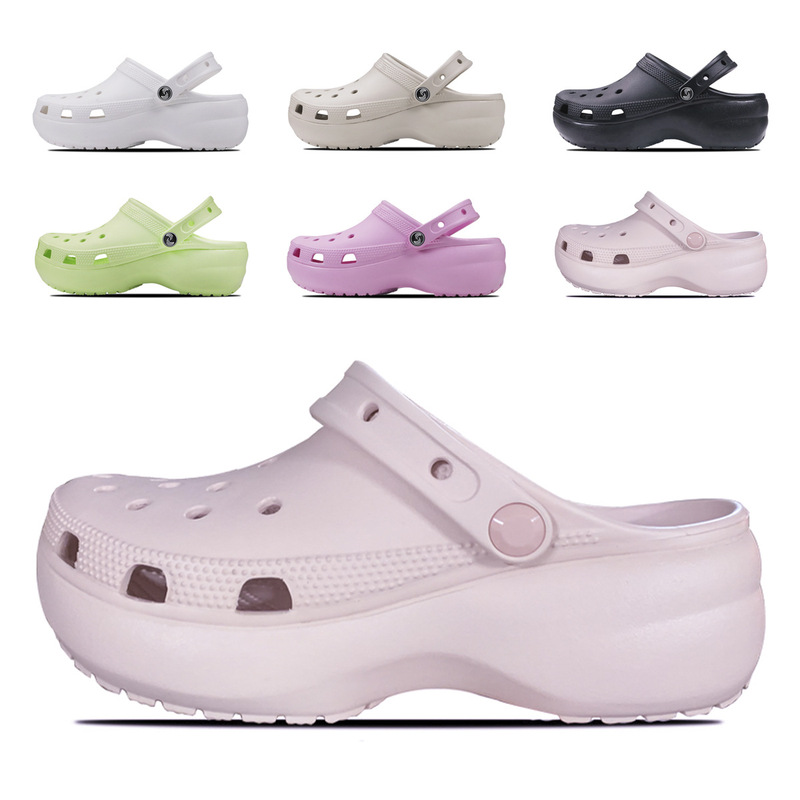 2026 Popular Foreign Trade Unbranded Cloud Hole Shoes for Women, Wear-Resistant Non-Slip Beach Shoes, Casual Versatile Eva Sandals