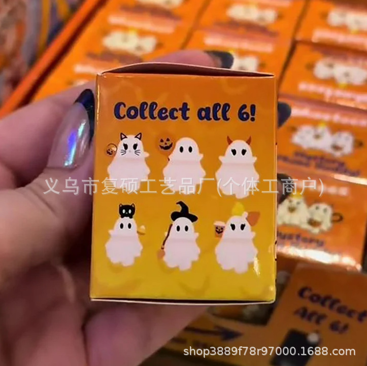 跨境新品 Ghostees Mystery Phone Buddy 幽灵盲盒装饰手机小挂件|undefined