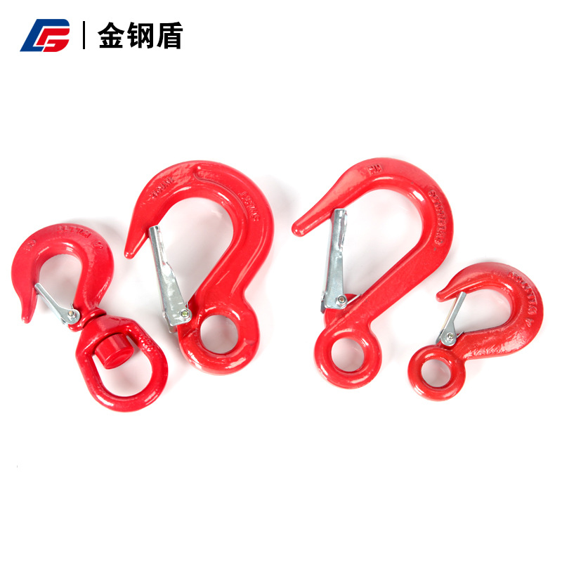 Wholesale G80 American Hook Alloy Rotating Hook Large Opening Eye Hook Steel Pipe Hook Lifting Hook Rope 