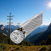 ASTM IEC AAC/AAAC/ACSR/Acar 圓線架空鋁絞線導體戶外架空電纜