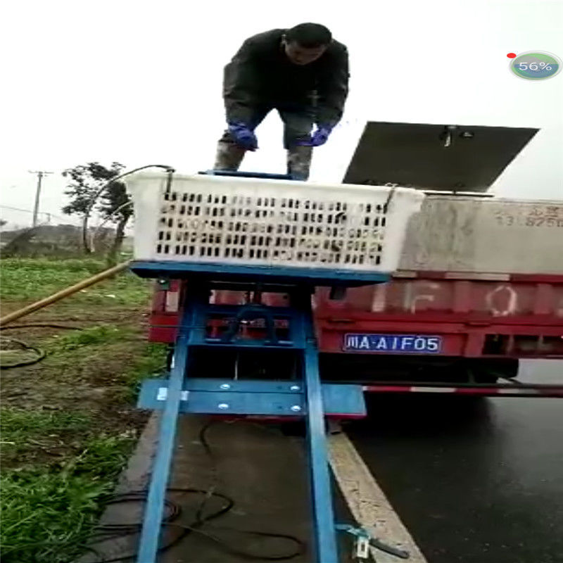 河南领创机械爬山虎自动上鱼架移动上下自动升降机鱼全套货机平台