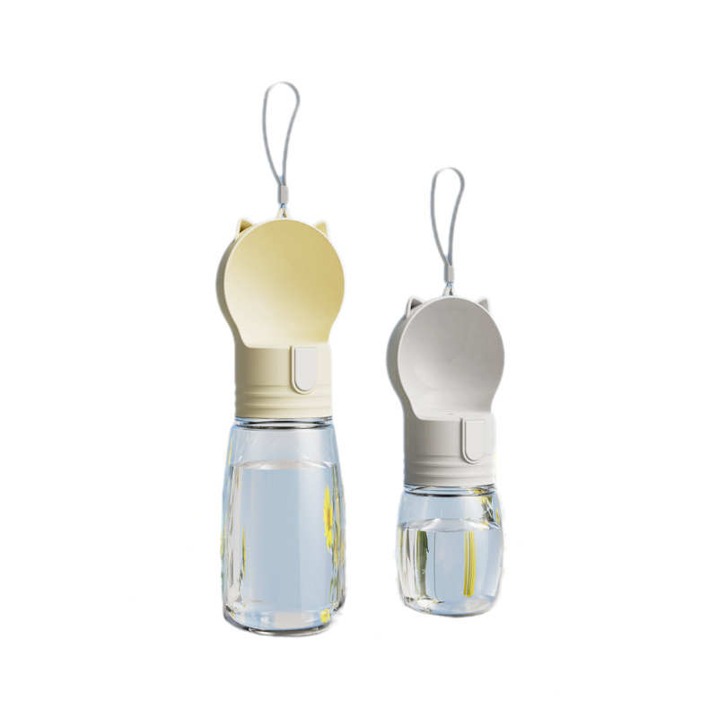 Taza de agua de salida portátil para perros, salida pequeña de gran capacidad, gato, mascota, paseando al aire libre, hervidor de agua para perros