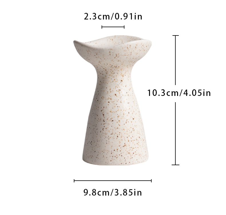 Retro Simple Style Solid Color Ceramics Candlestick display picture 3