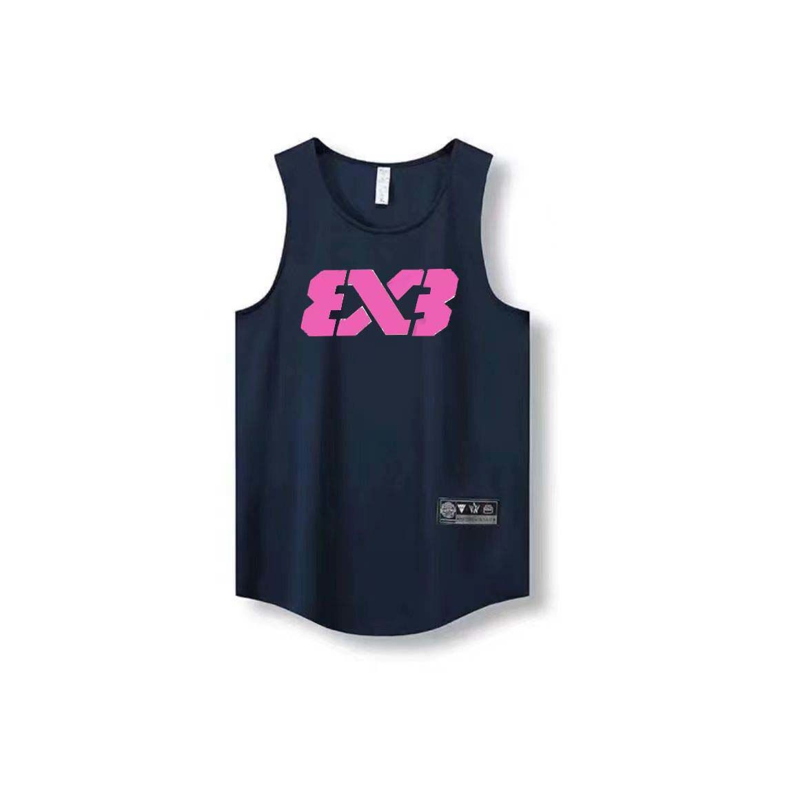 3X3 chaleco de malla de secado rápido ropa de entrenamiento transpirable FIBA chaleco deportivo de baloncesto delgado sin mangas fábrica de comercio estadounidense