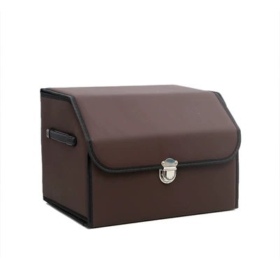 car storage box, Car storage bag/box - pure-brown-medium-size-303030cm