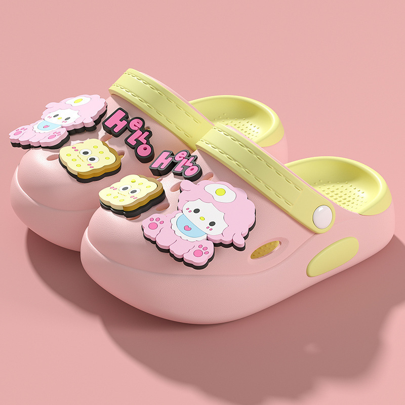 Children's Slippers Girls Summer Indoor Non-Slip Kidsren's Clogs Girls Bathing Beach Shoes Baby Slippers