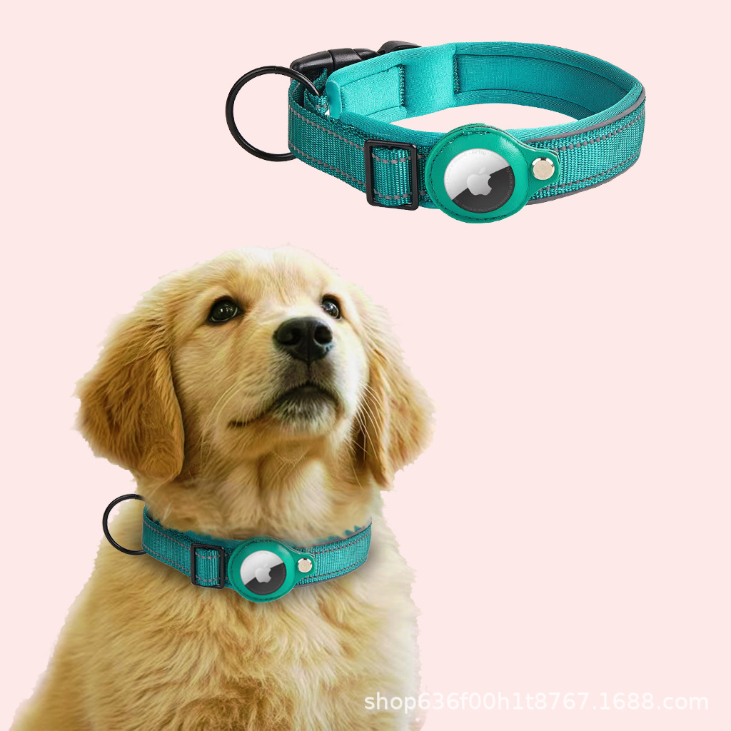 Collar de posicionamiento de mascotas de punto transfronterizo Collar de perro Apple AirTag