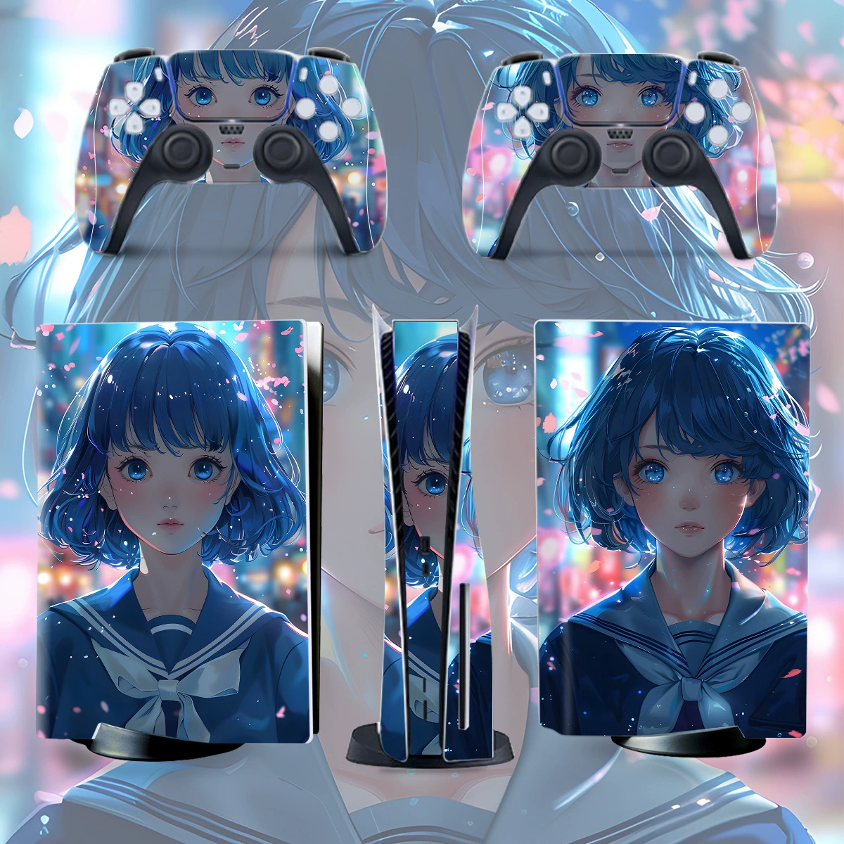 Sony, игровая консоль, наклейка PVC, (), 5 штук