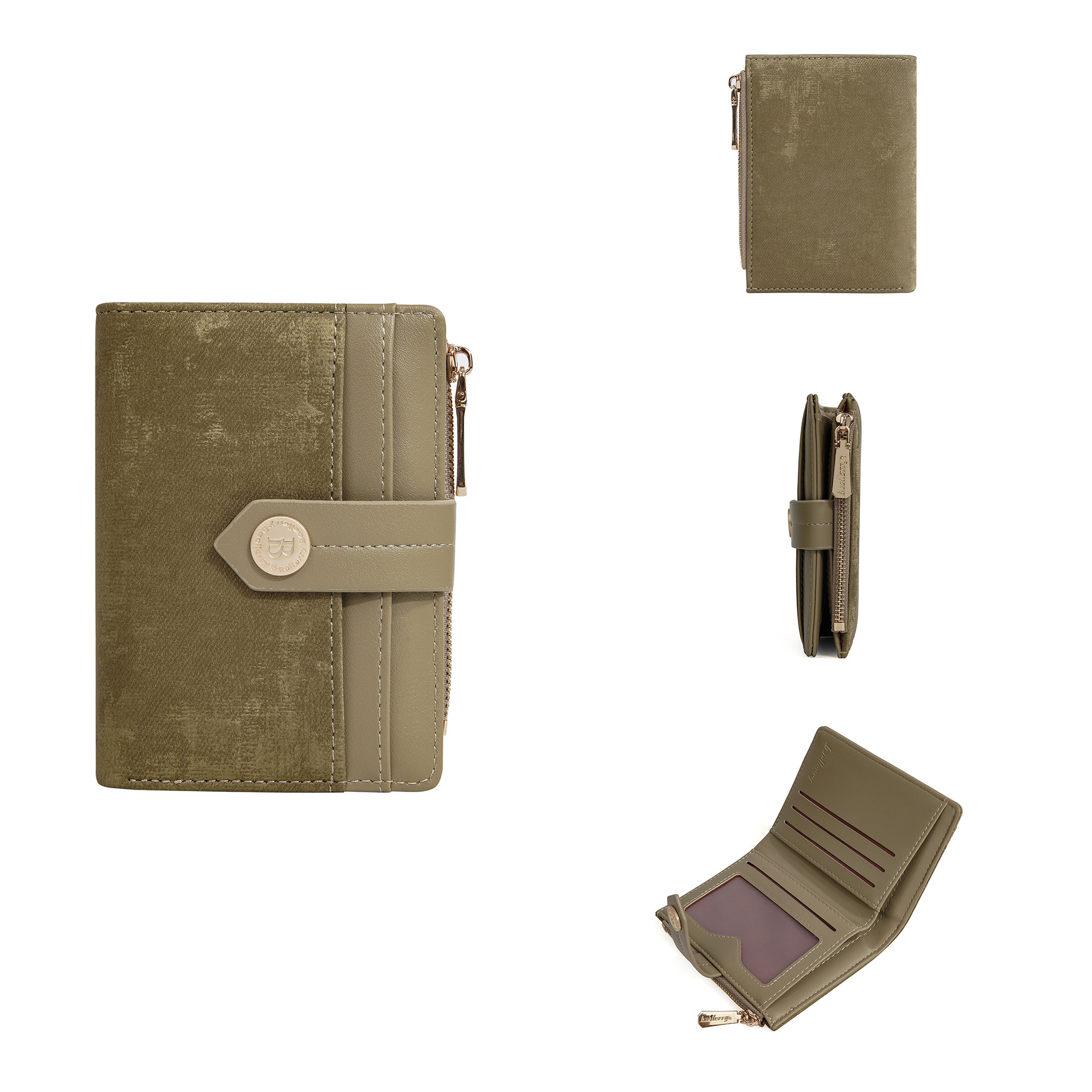 ウォレット カード ホルダー オールインワン レディース クロスボーダー 学生 レディース ハイエンド ショート インスタイル カード ホルダー ジッパー バッグ 小銭入れ