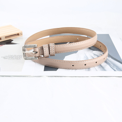 Factory direct supply  new letter pin buckle belt for women, versatile, simple, retro, women's belt, decorative jeans belt